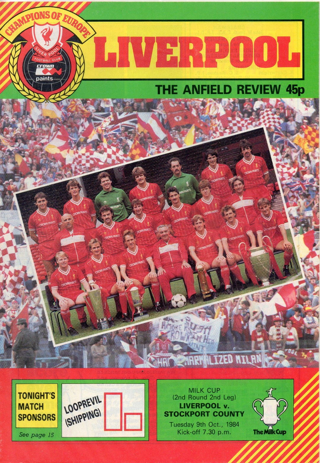 Matchdetails from Liverpool Stockport County played on Tuesday 9