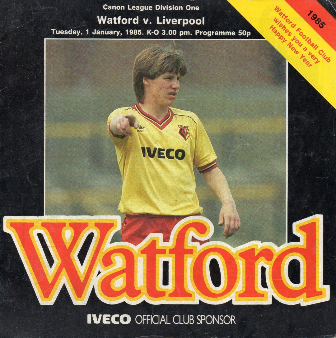 Matchdetails from Watford Liverpool played on Tuesday 1 January 1985