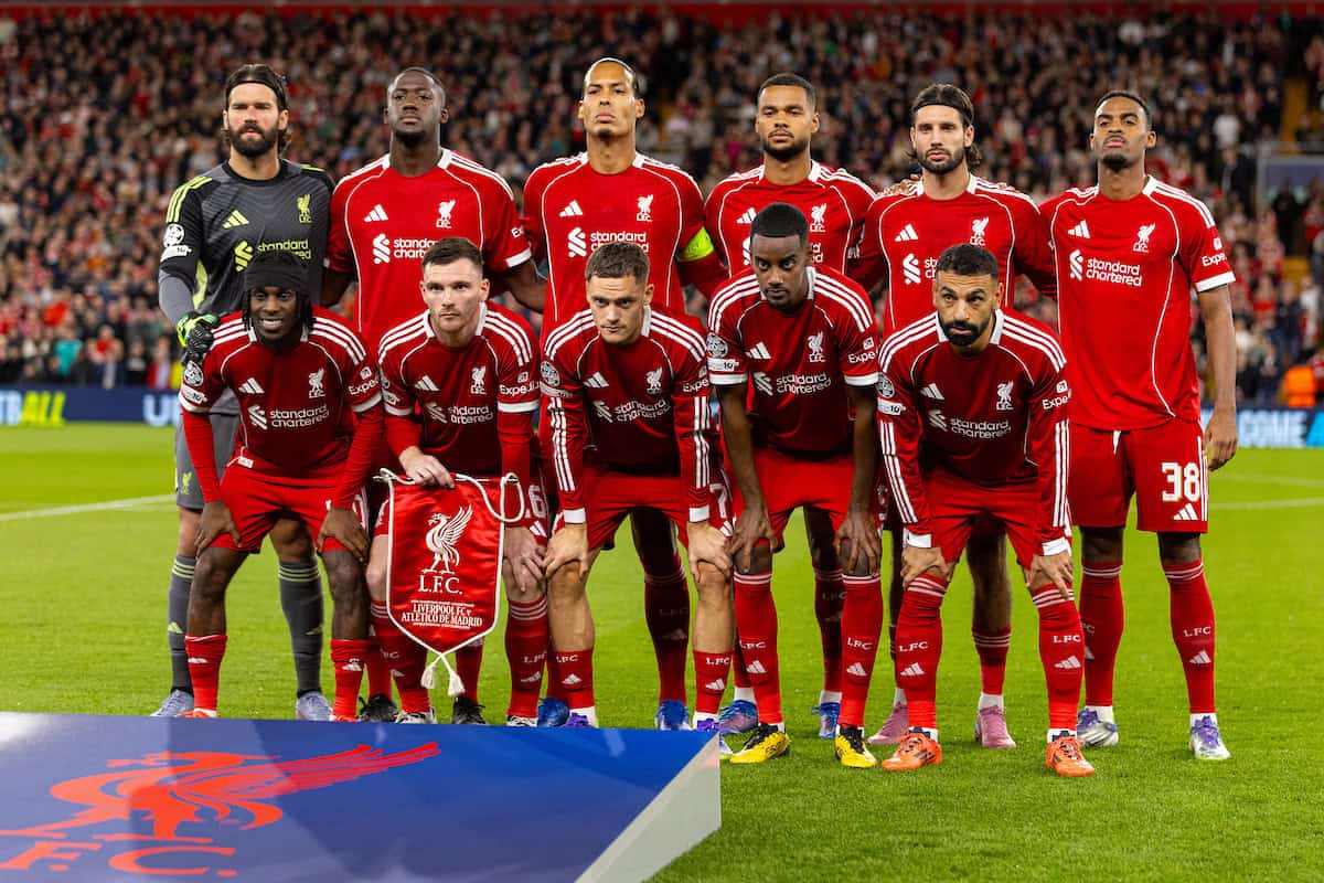 Liverpool lineup