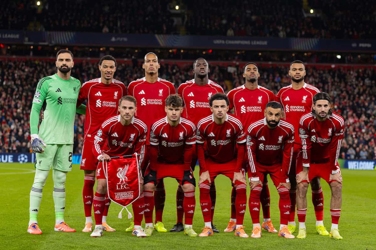Liverpool lineup