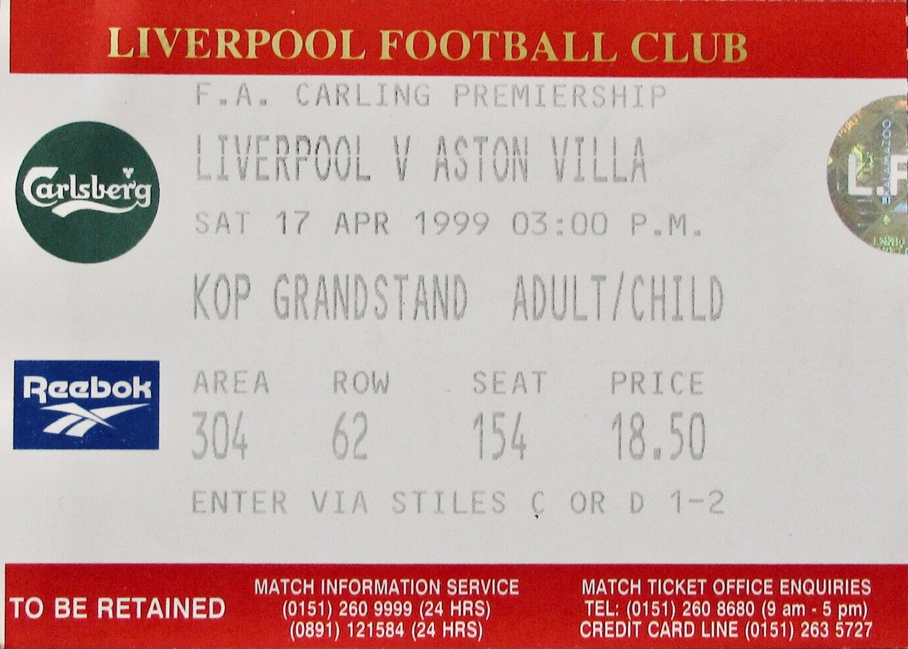 Matchdetails from Liverpool - Aston Villa played on Saturday 17 April