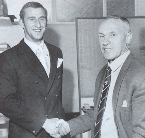 Shanks didn't get it always right - here with Steve Arnold who only played twice for Liverpool