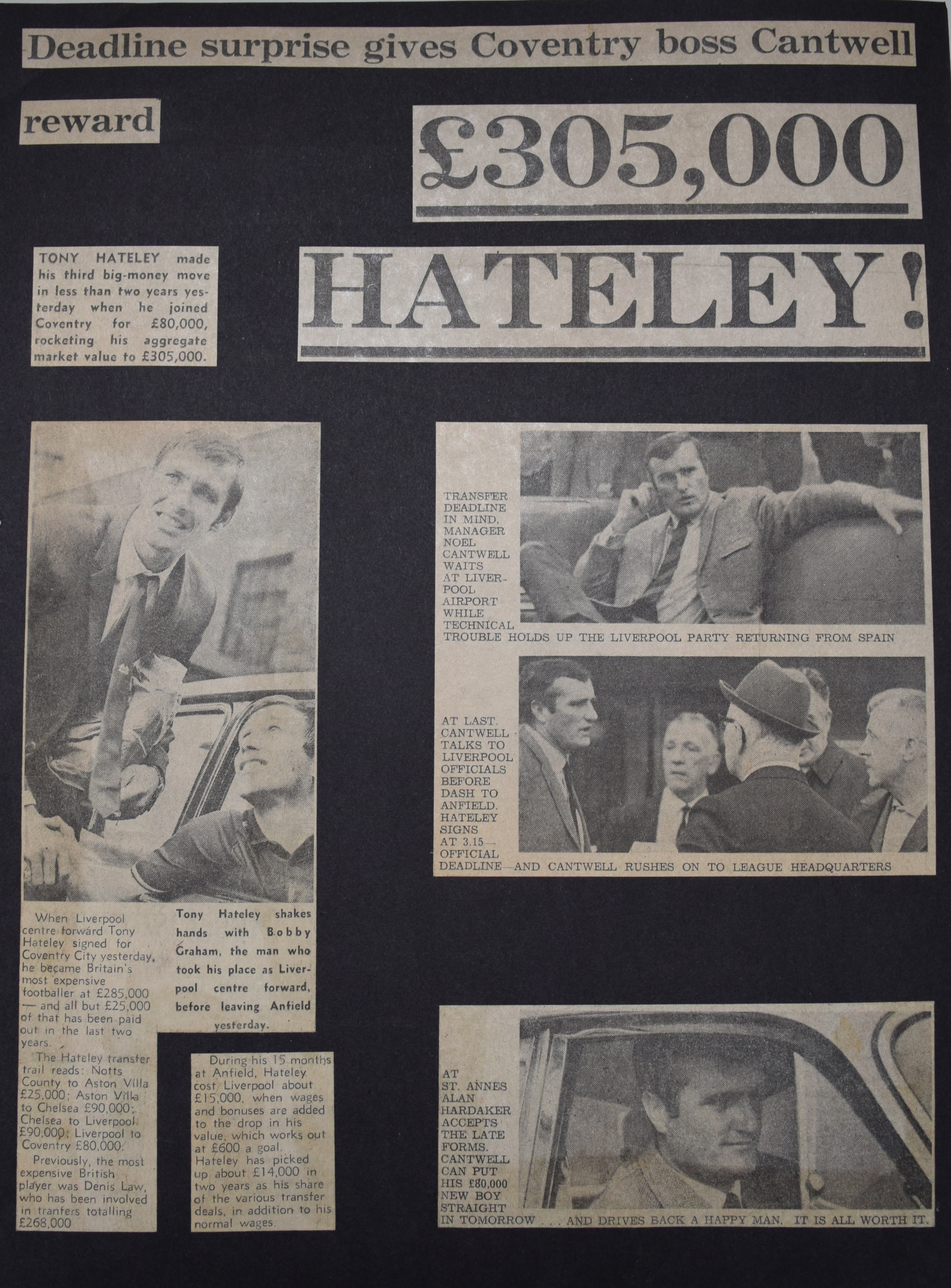 Hateley leaves - 19 September 1968