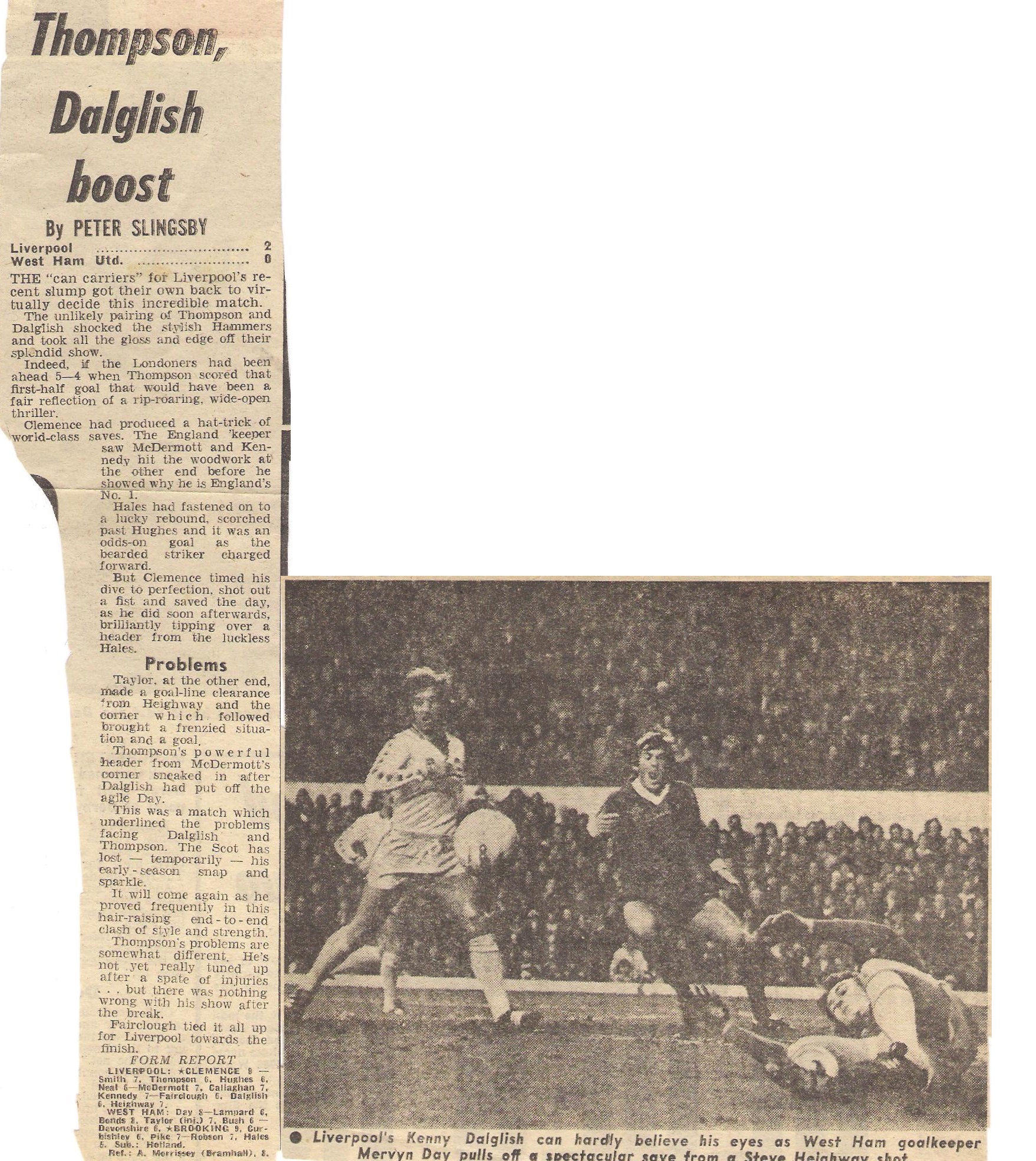 Clemence proves why he is England's number one! - 3 December 1977