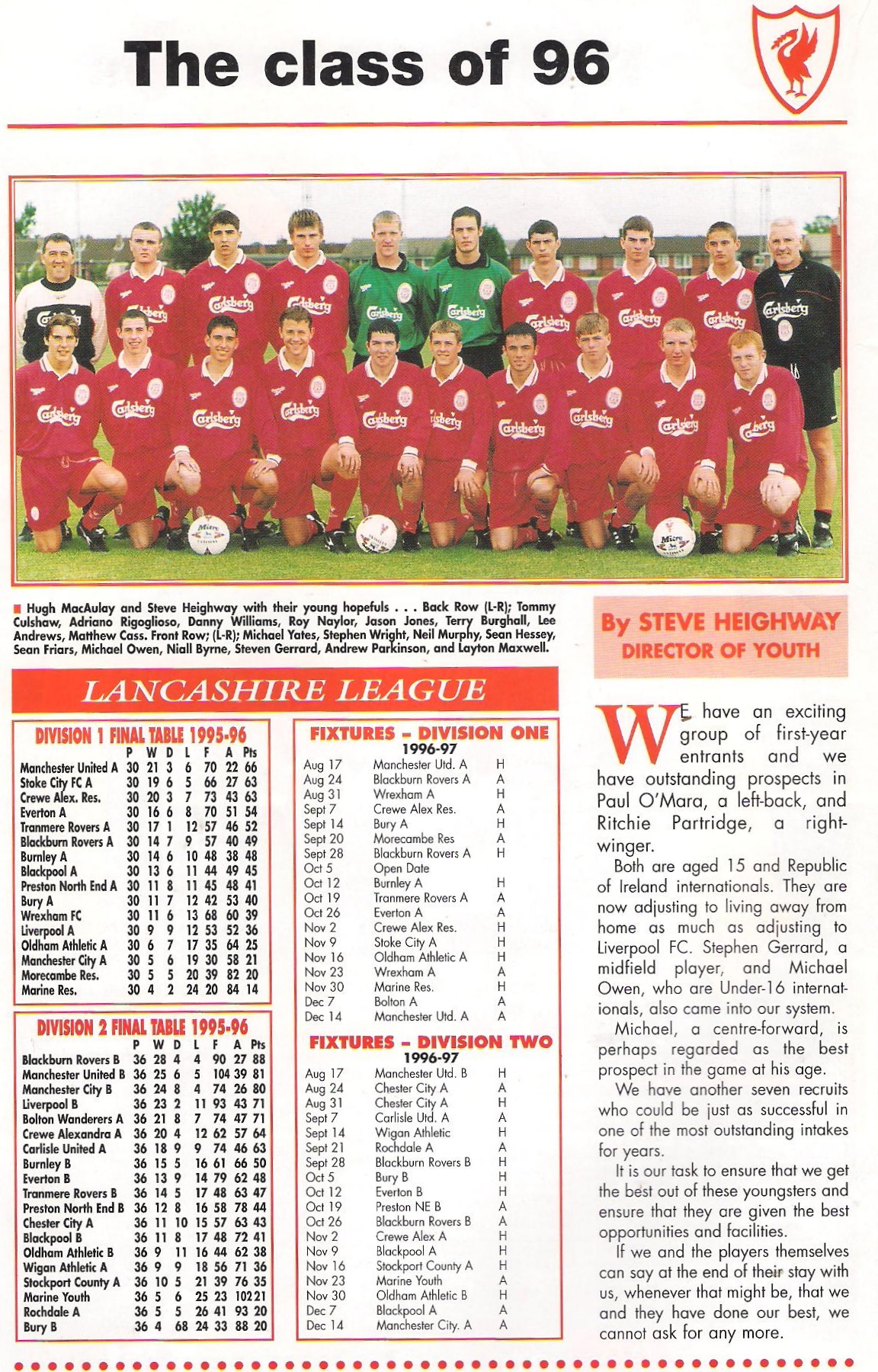1996 - The Class of 96