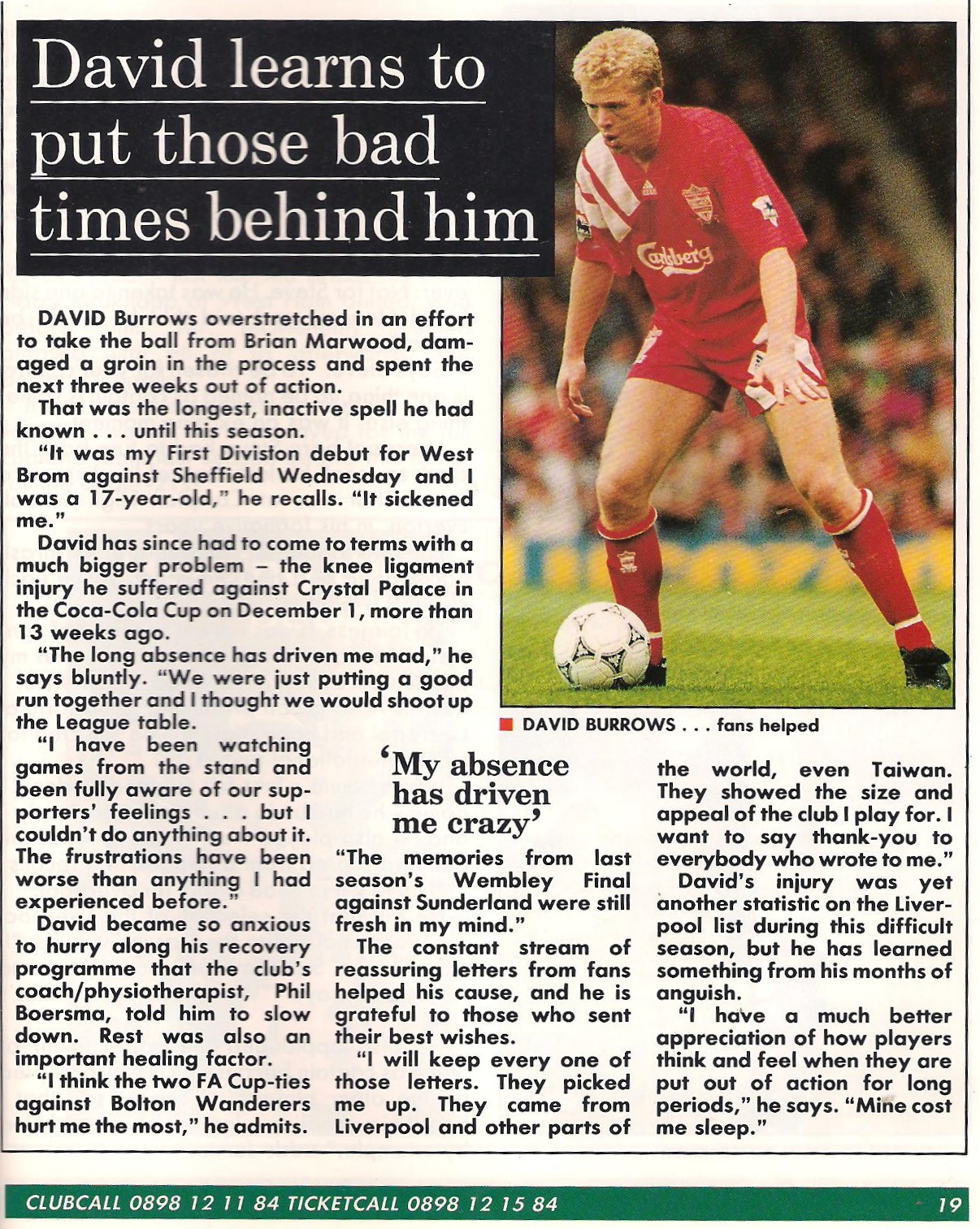 1993 - LFC match programme