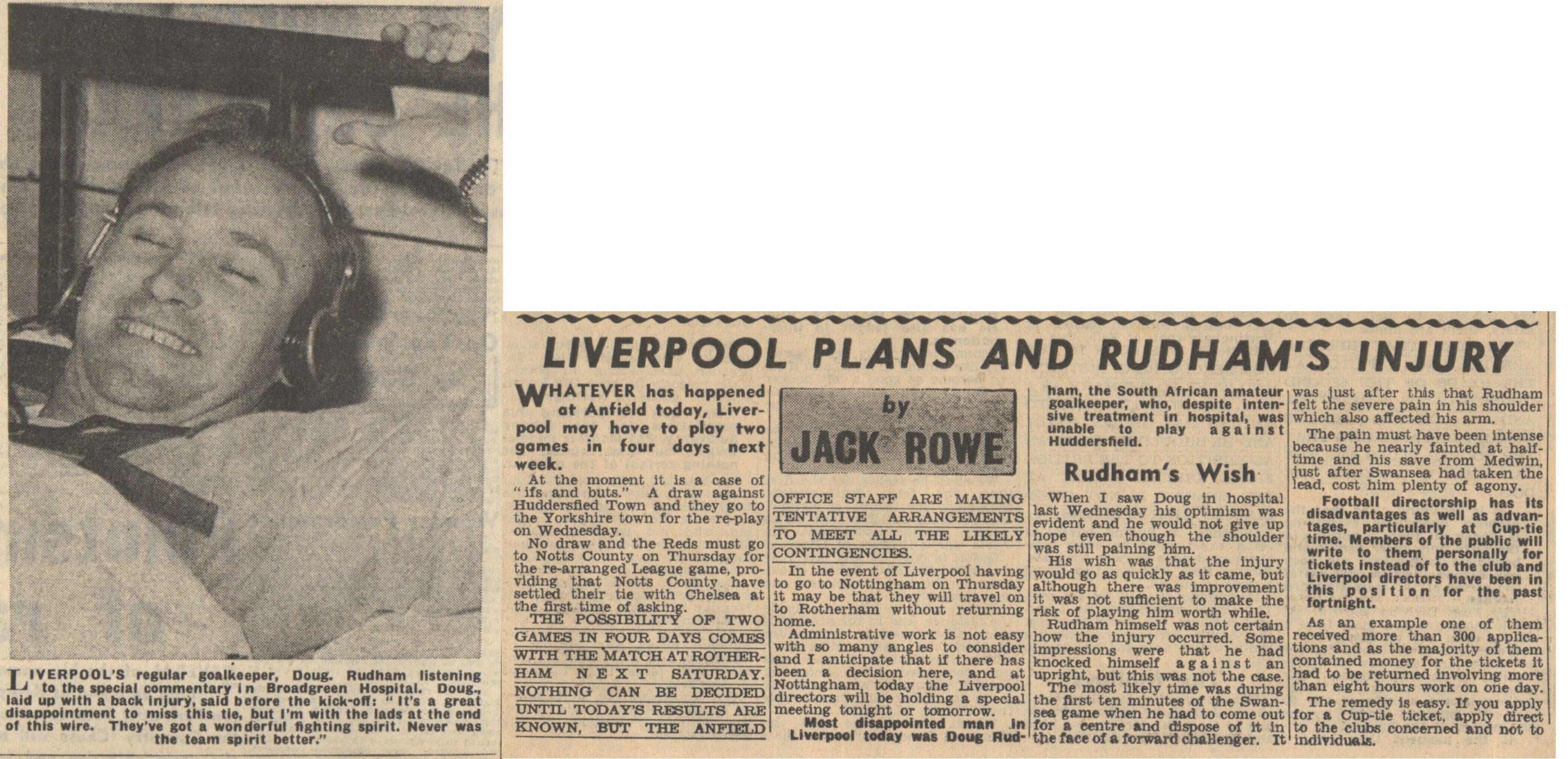 Liverpool career stats for Doug Rudham - LFChistory - Stats galore for ...