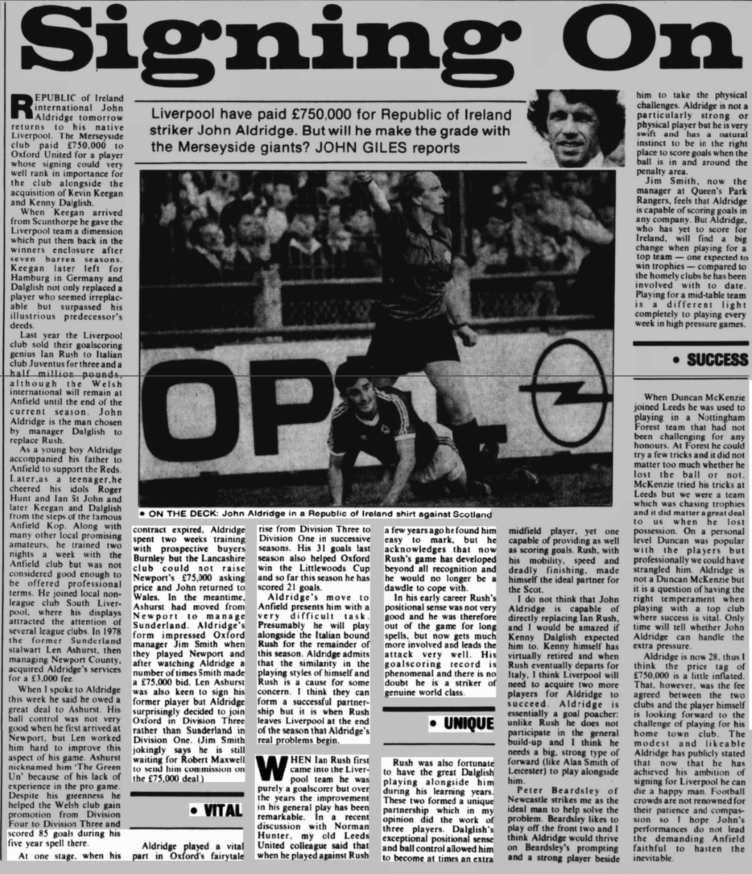 1987 - 25 January - Sunday Tribune