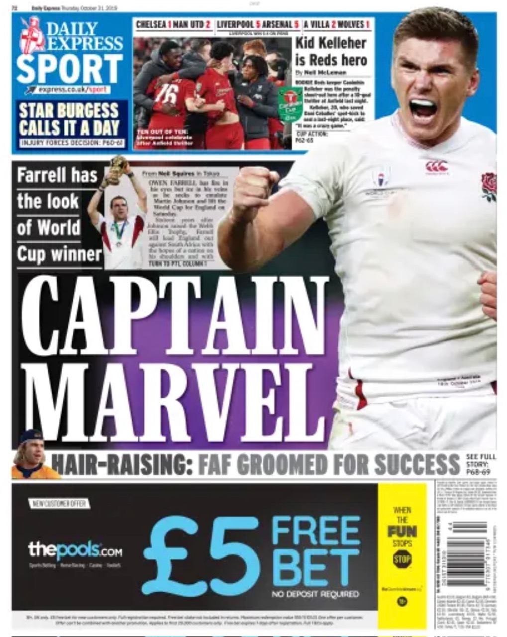 Daily Express Backpage