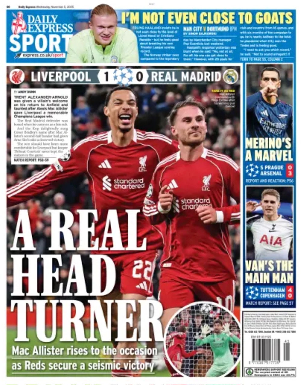 Daily Express Backpage