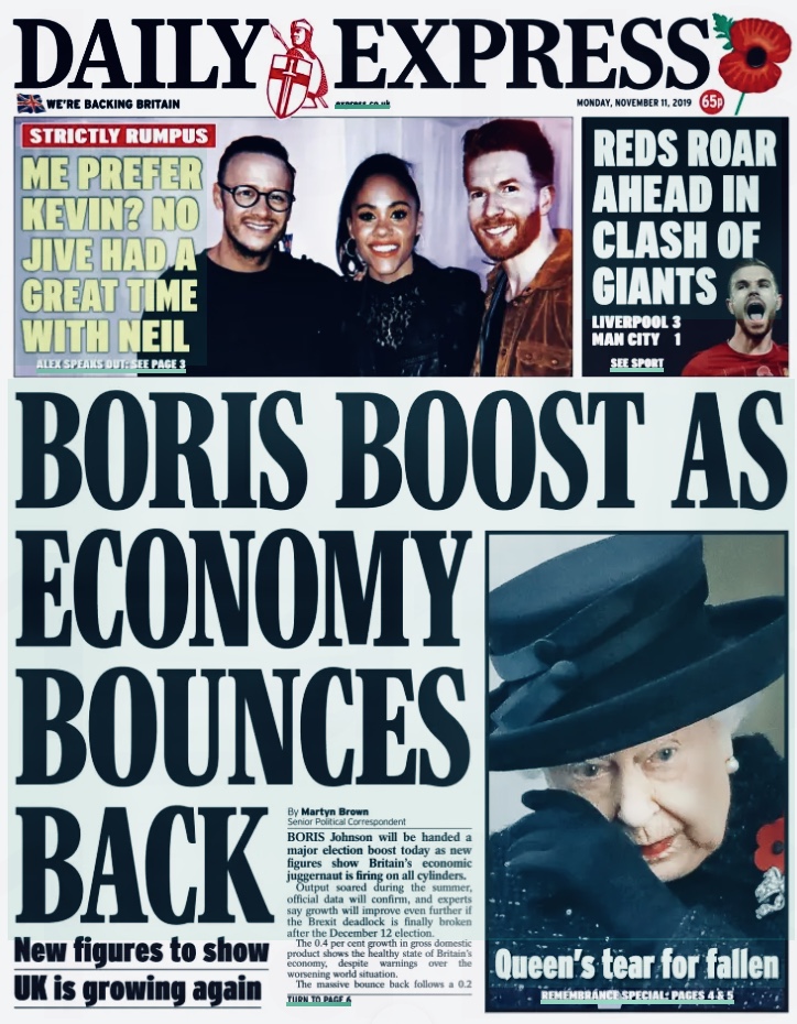 Daily Express Frontpage