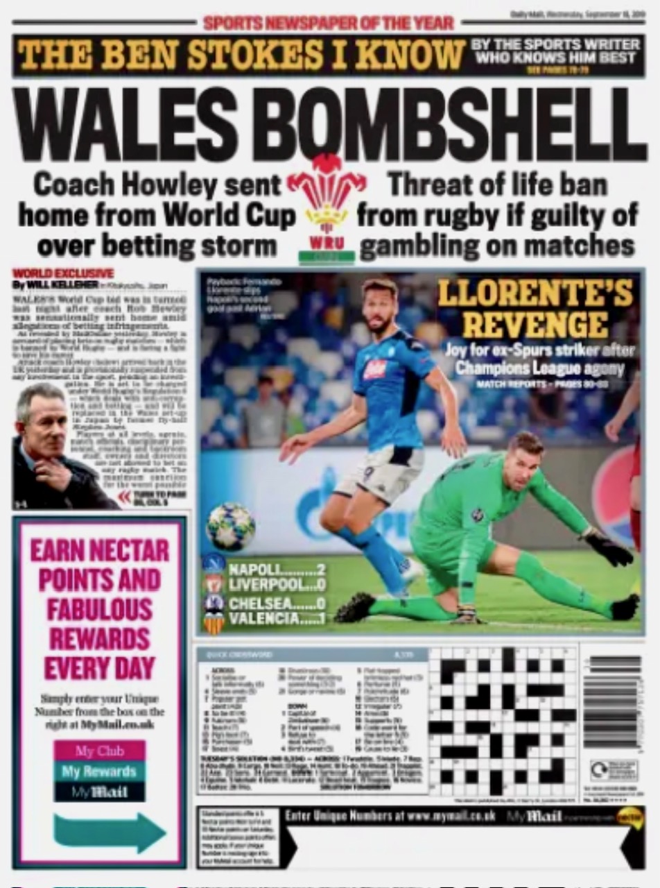 Daily Mail Backpage