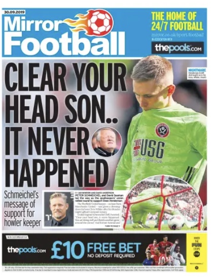 Daily Mirror Backpage
