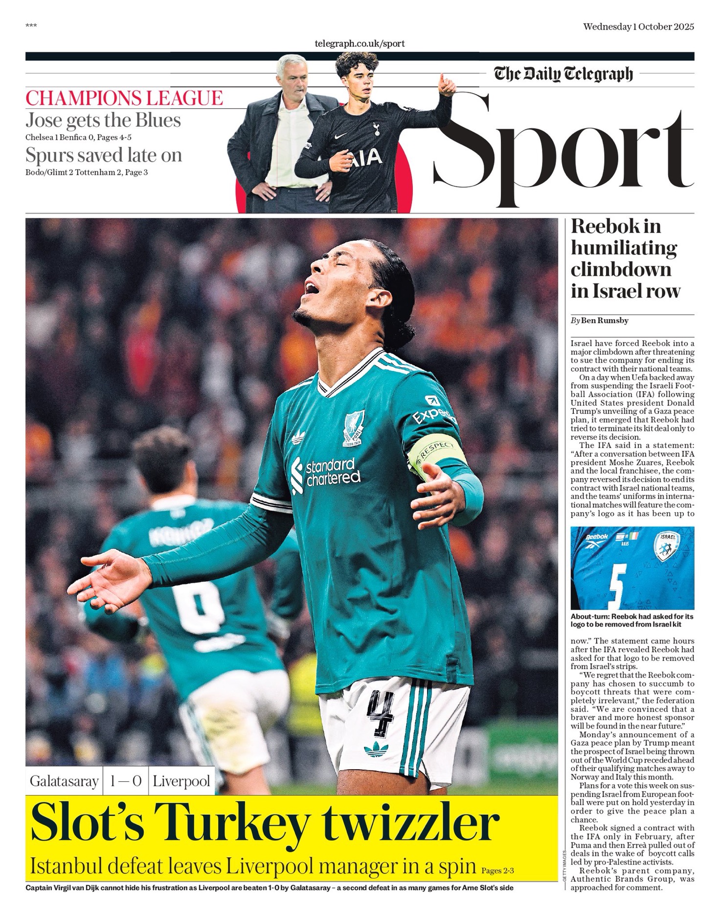 Daily Telegraph Backpage