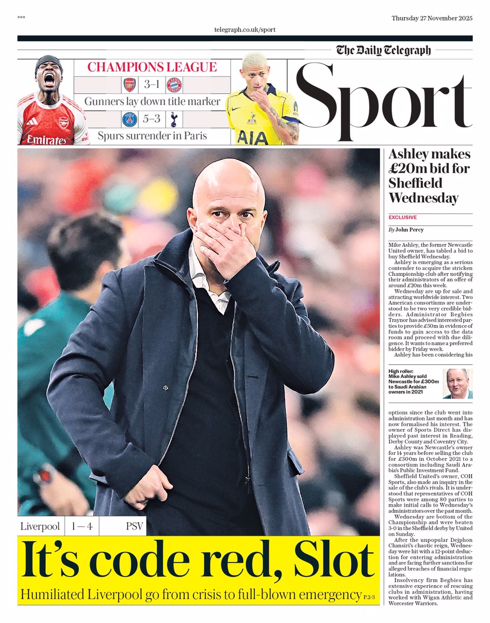 Daily Telegraph Backpage