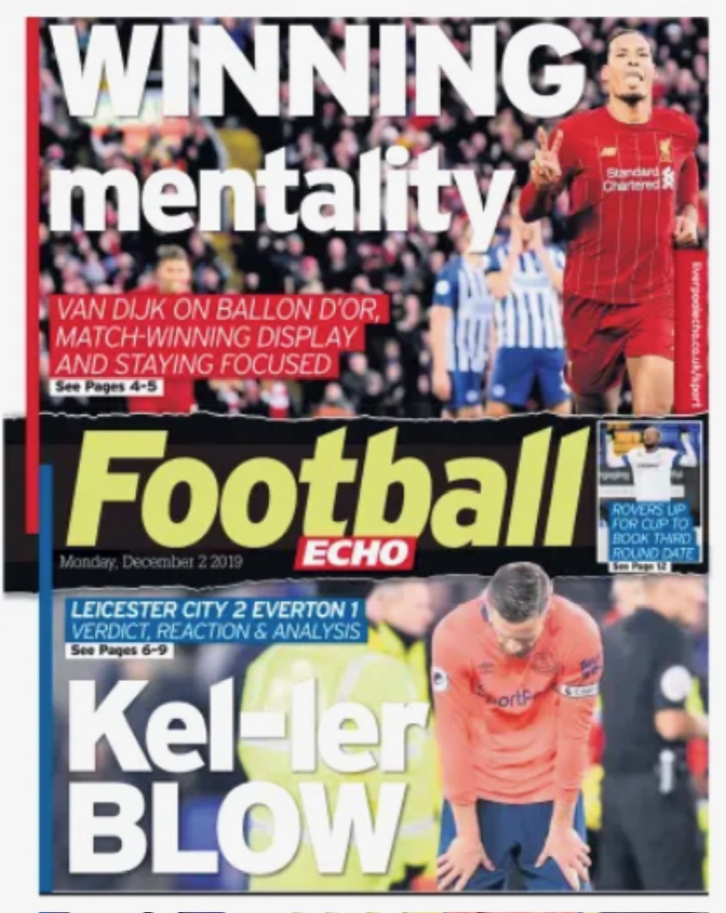 Football Echo Frontpage
