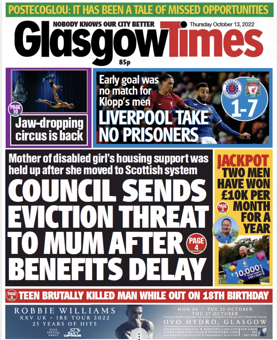 Matchdetails from Rangers Liverpool played on Wednesday 12 October