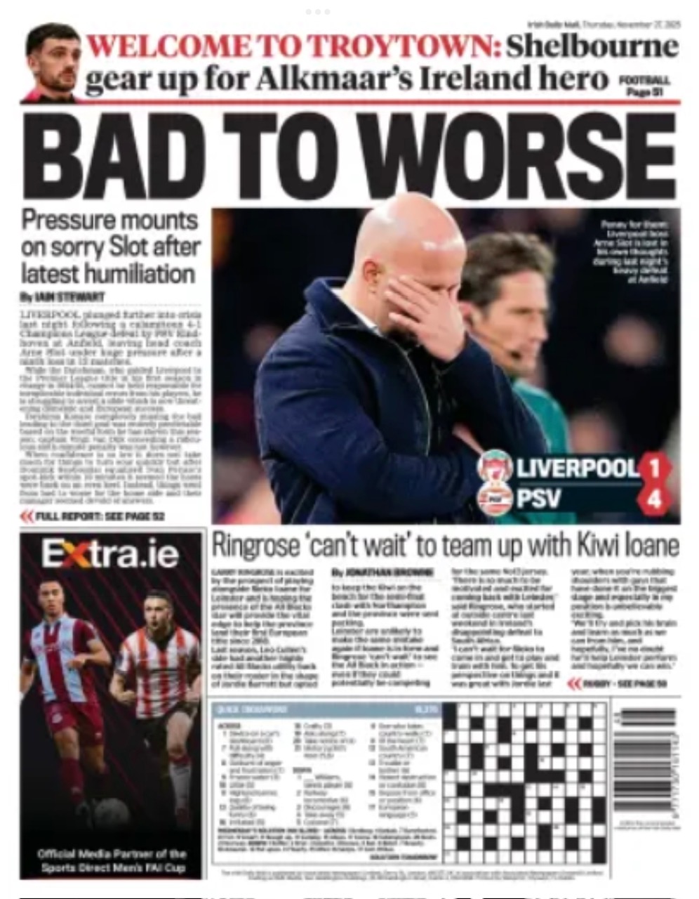 Irish Daily Mail Backpage