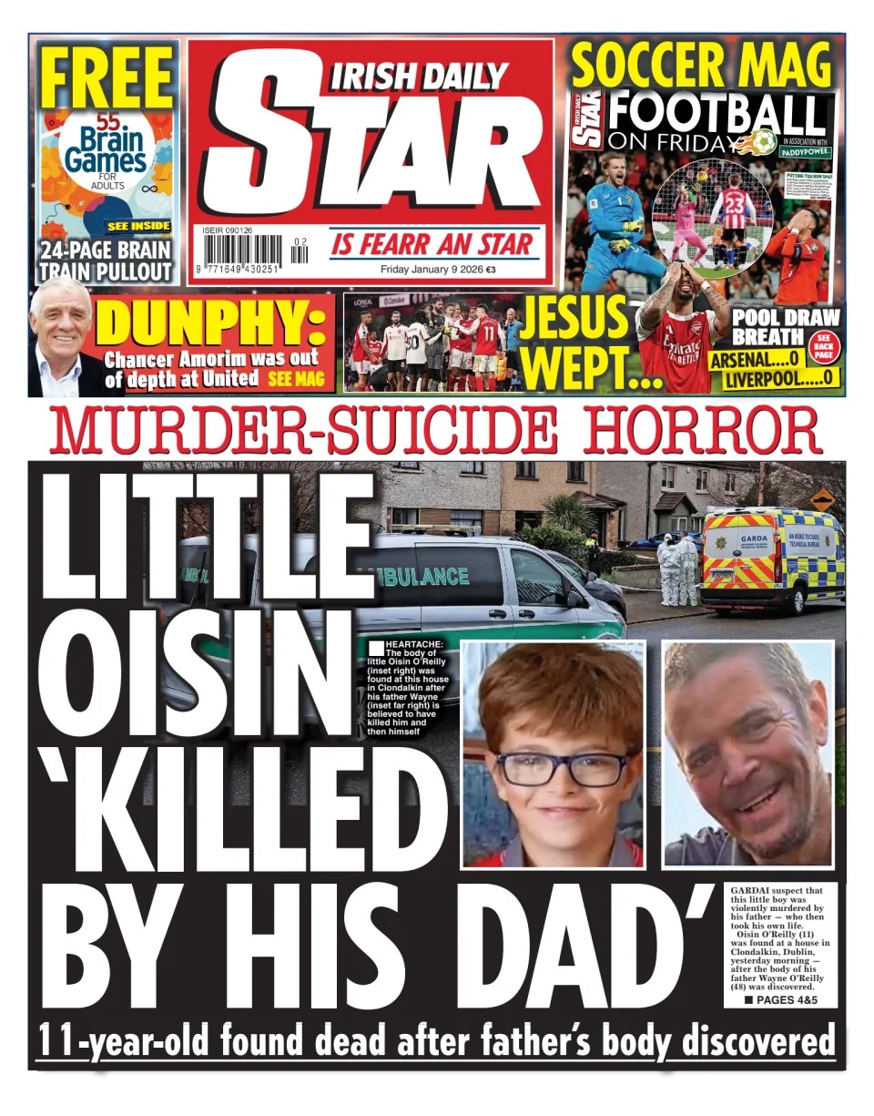 Irish DailyStar Frontpage