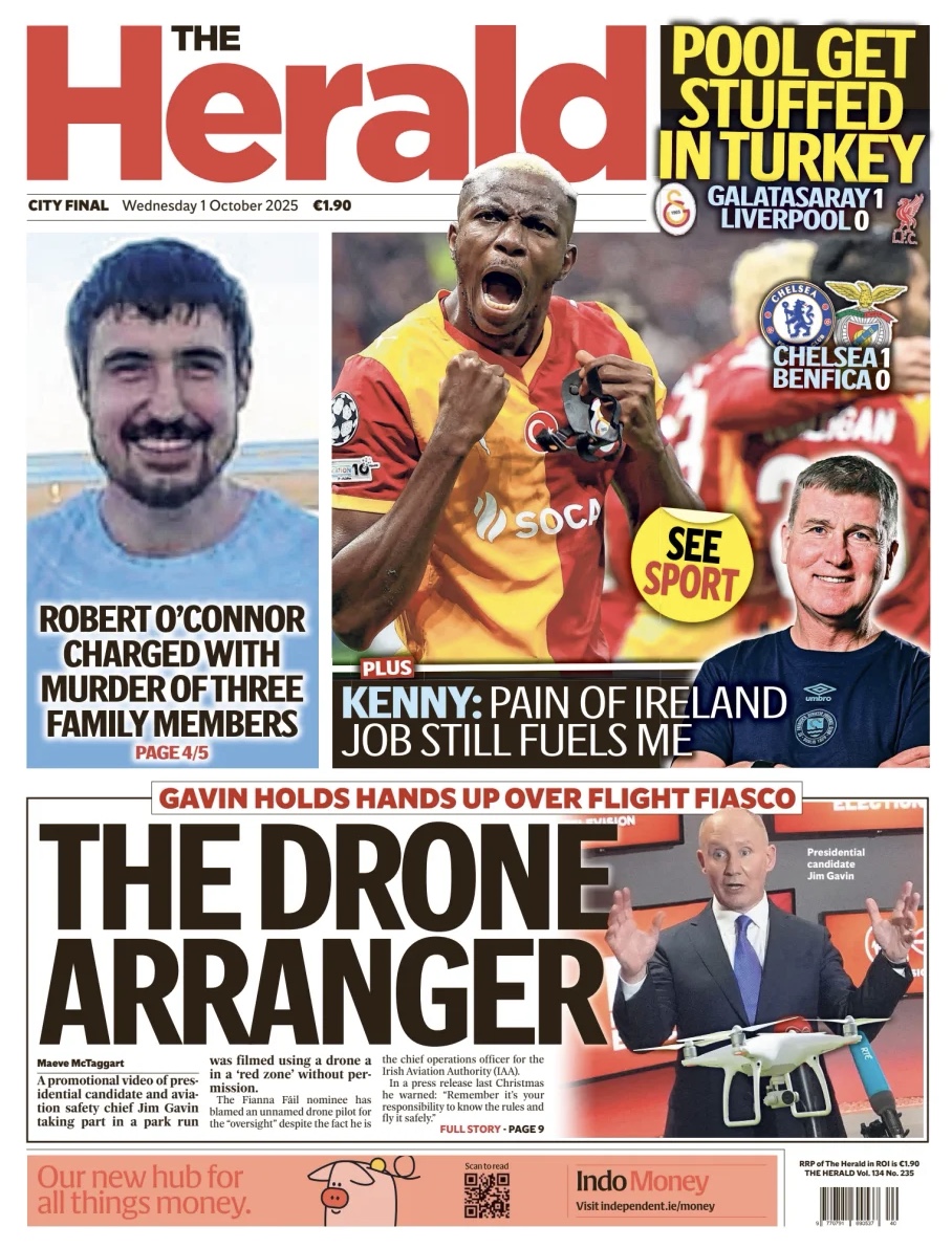 Irish Herald Frontpage