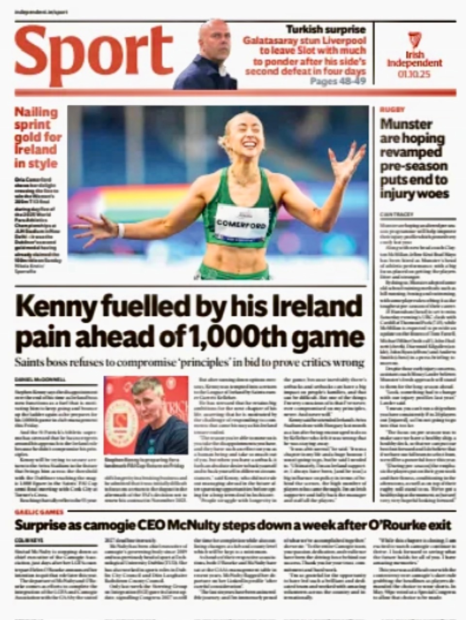Irish Independent Backpage