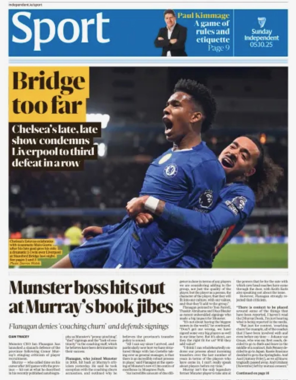 Irish Independent Backpage