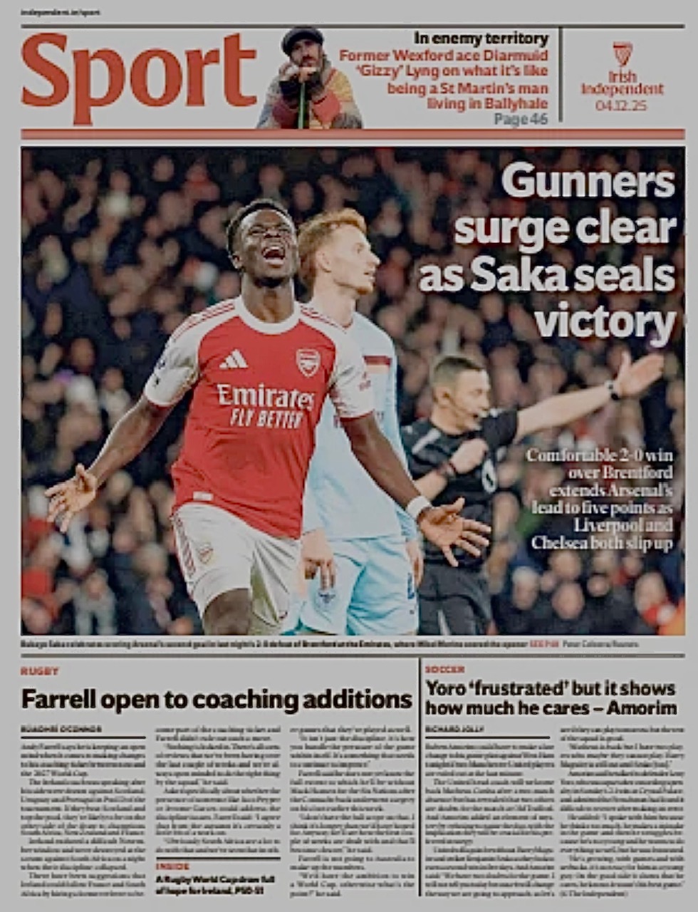 Irish Independent Backpage