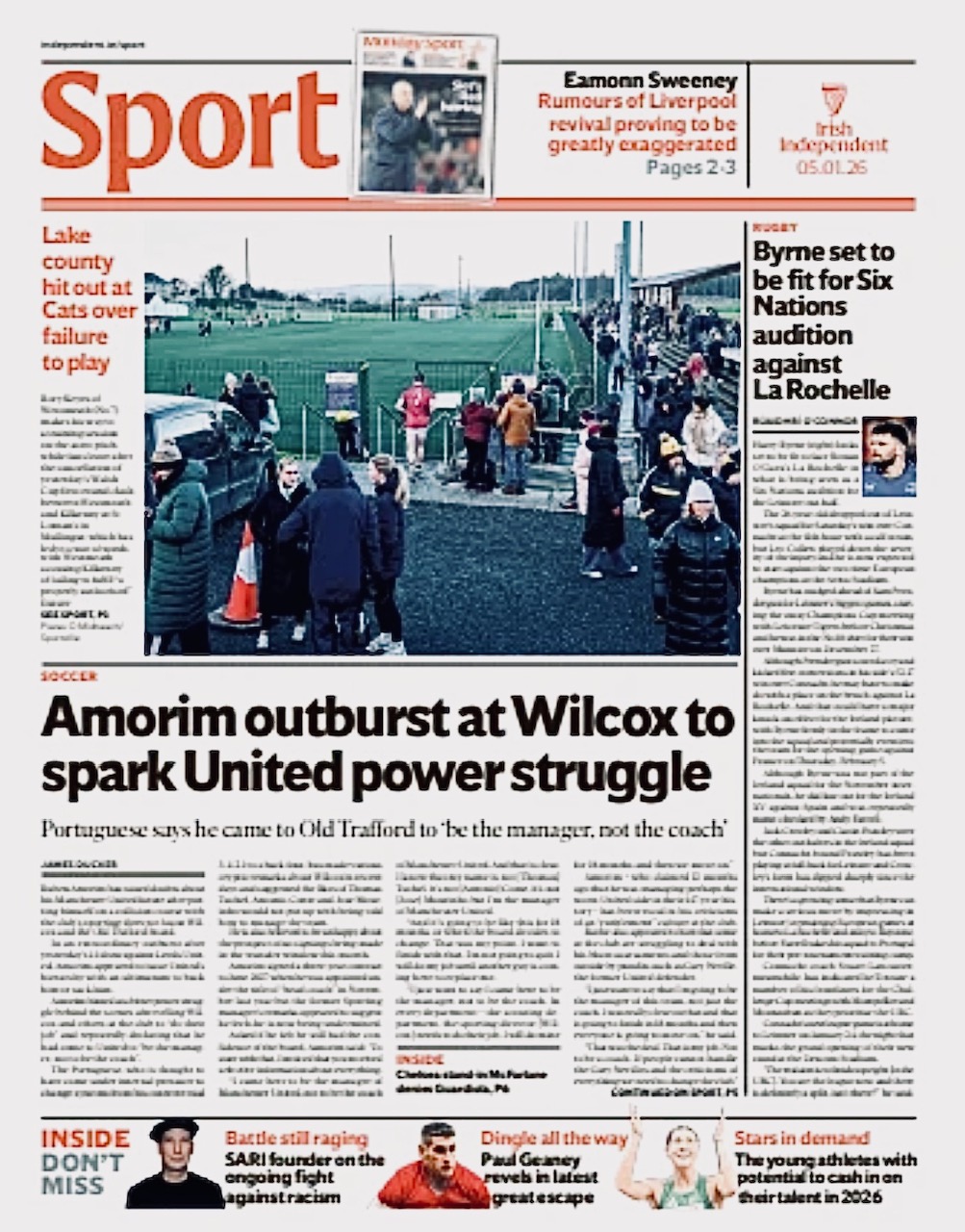 Irish Independent Backpage