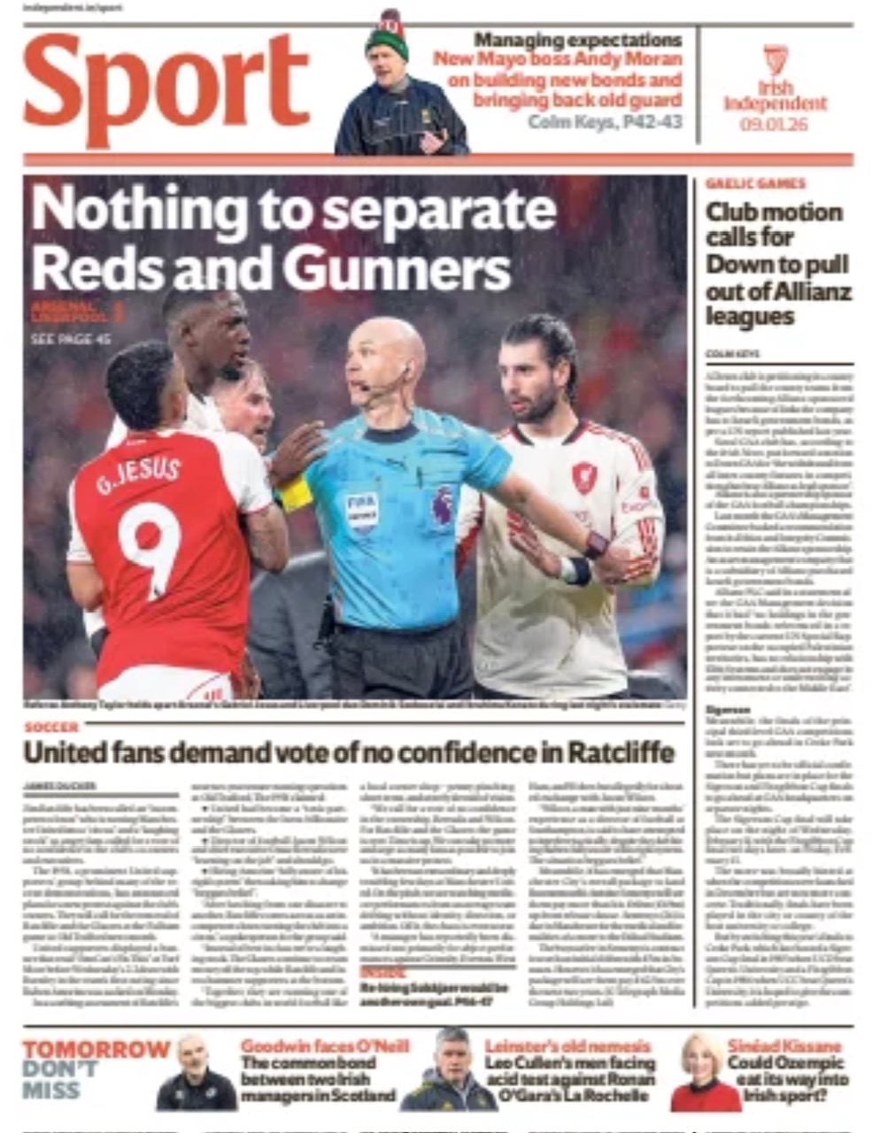 Irish Independent Backpage