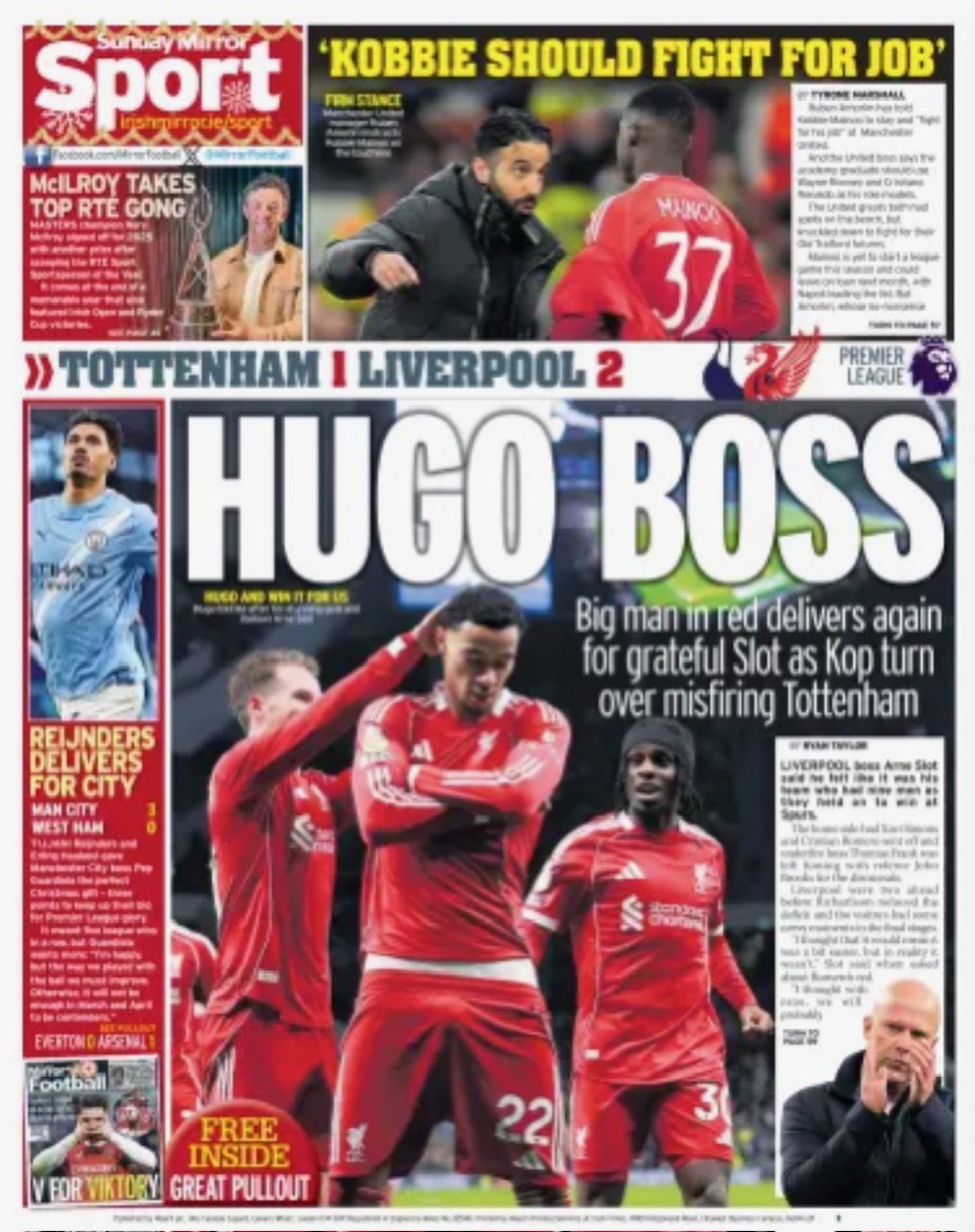 Irish Sunday Mirror Backpage
