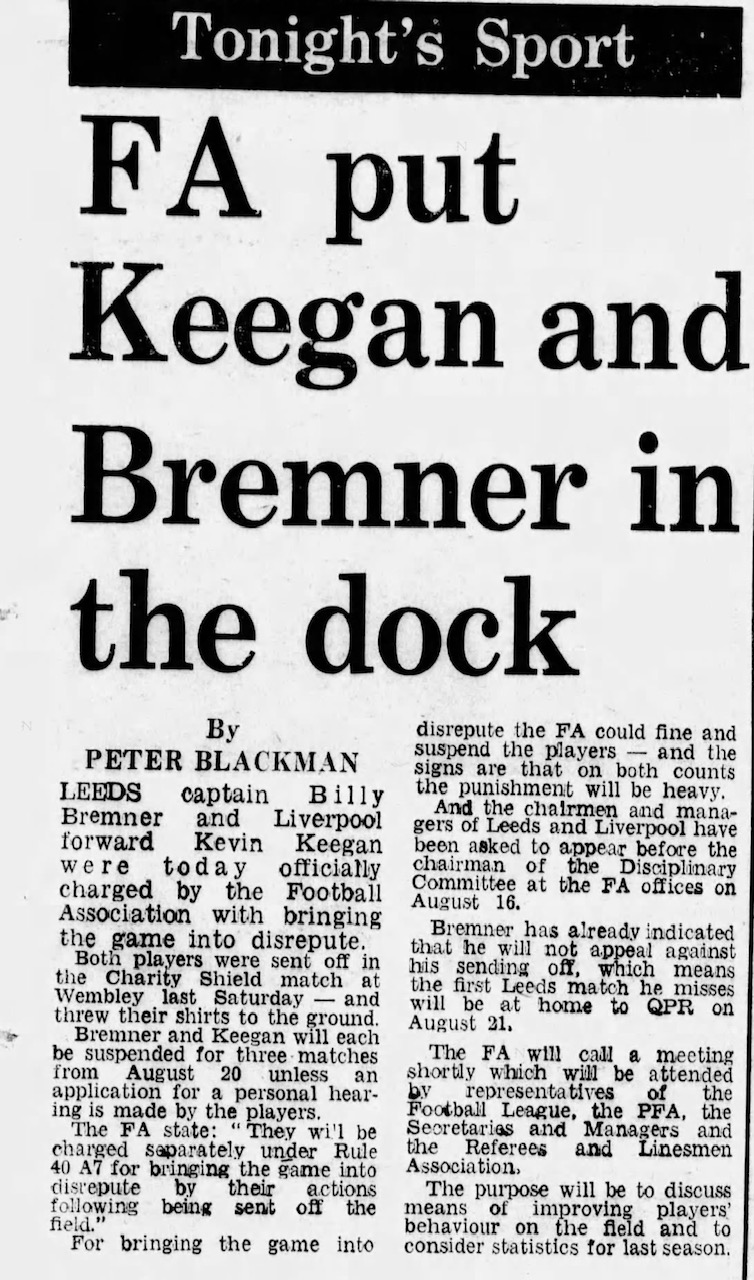 Keegan & Bremner In The Dock