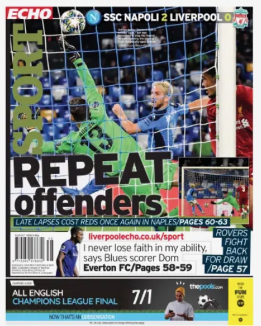 Liverpool Echo Backpage