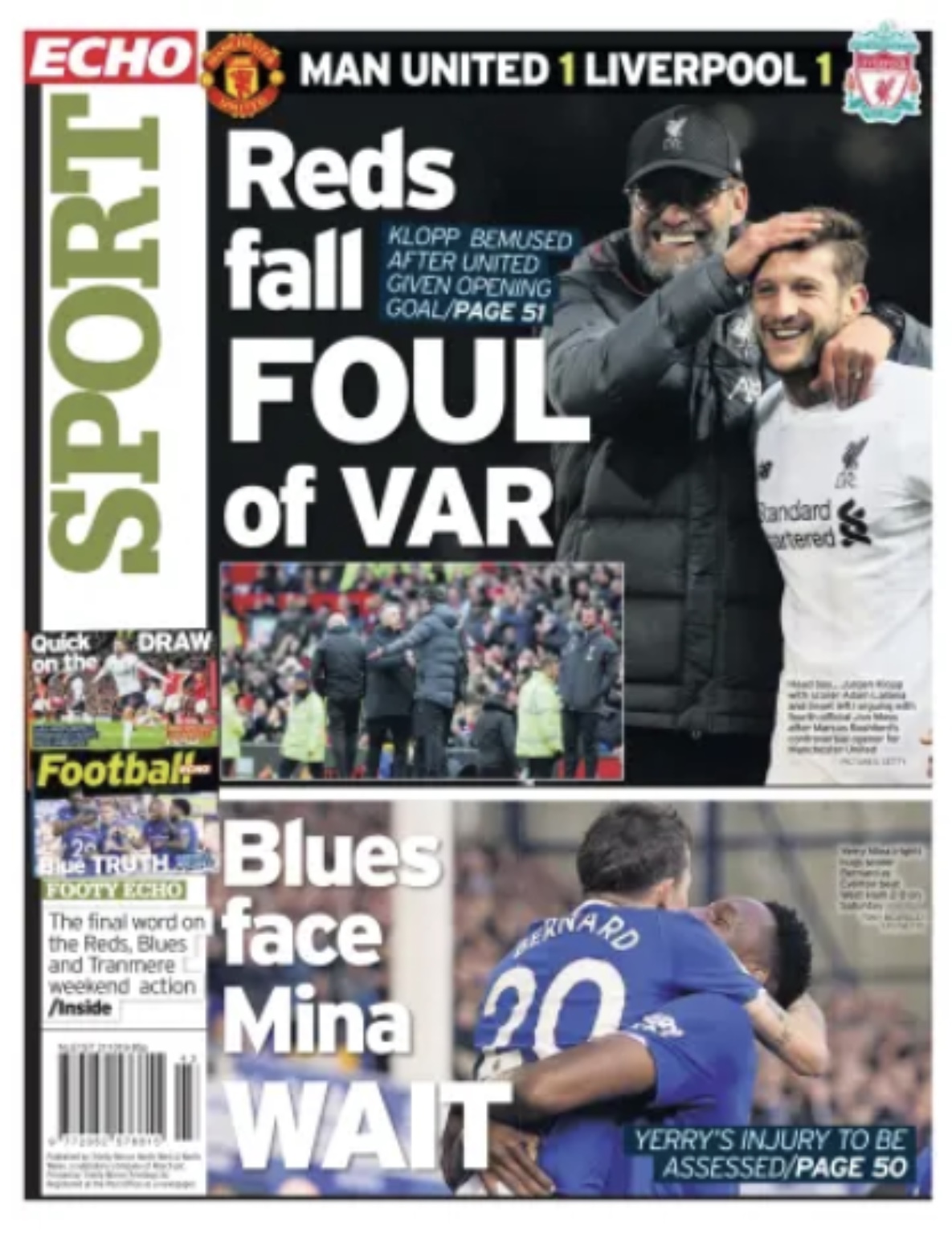 Liverpool Echo Backpage