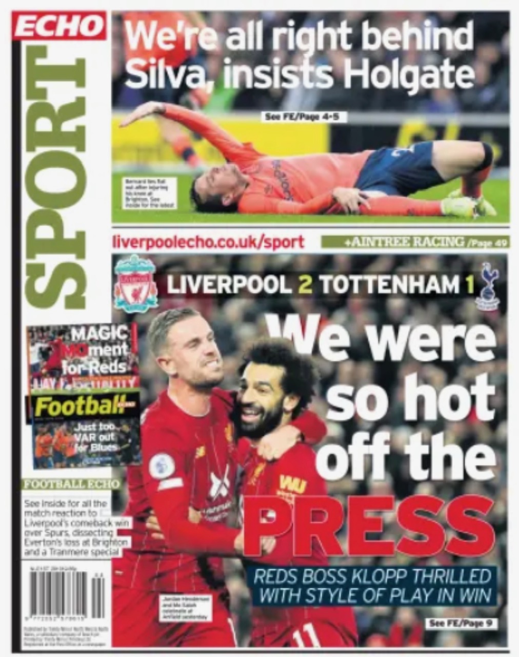 Liverpool Echo Backpage