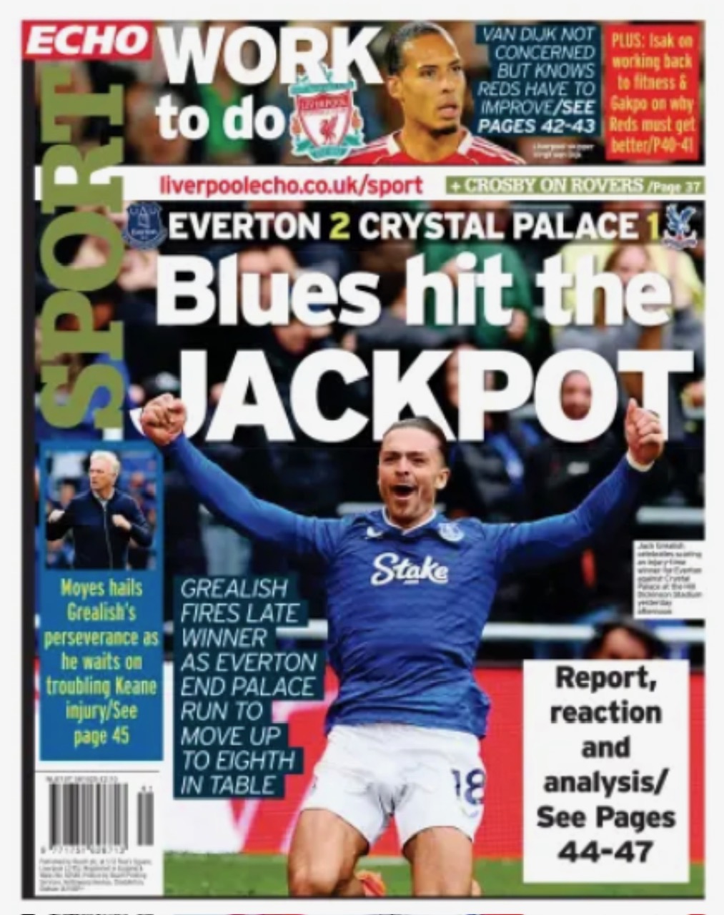 Liverpool Echo Backpage