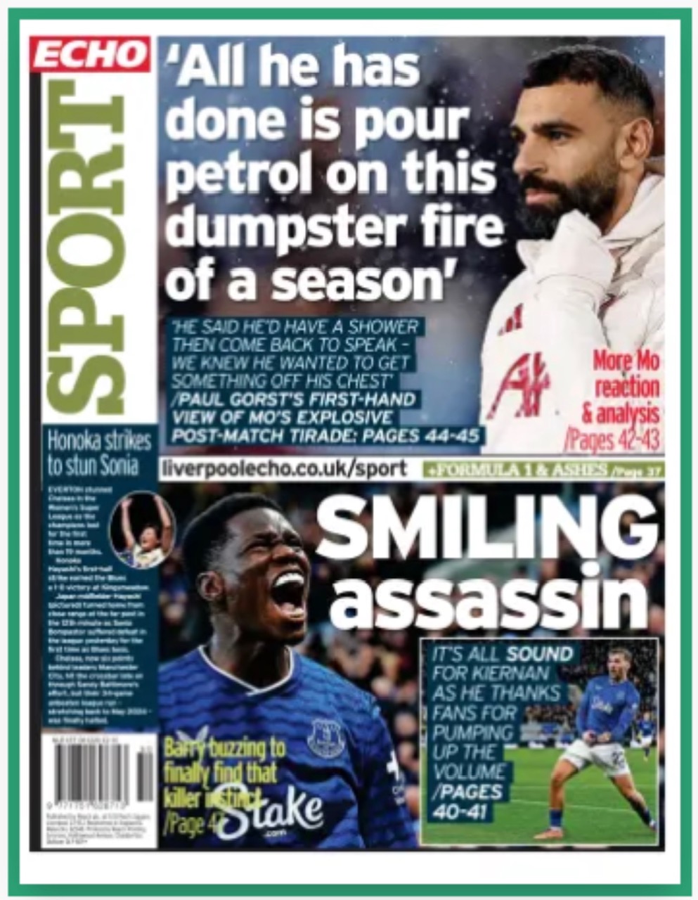 Liverpool Echo Backpage