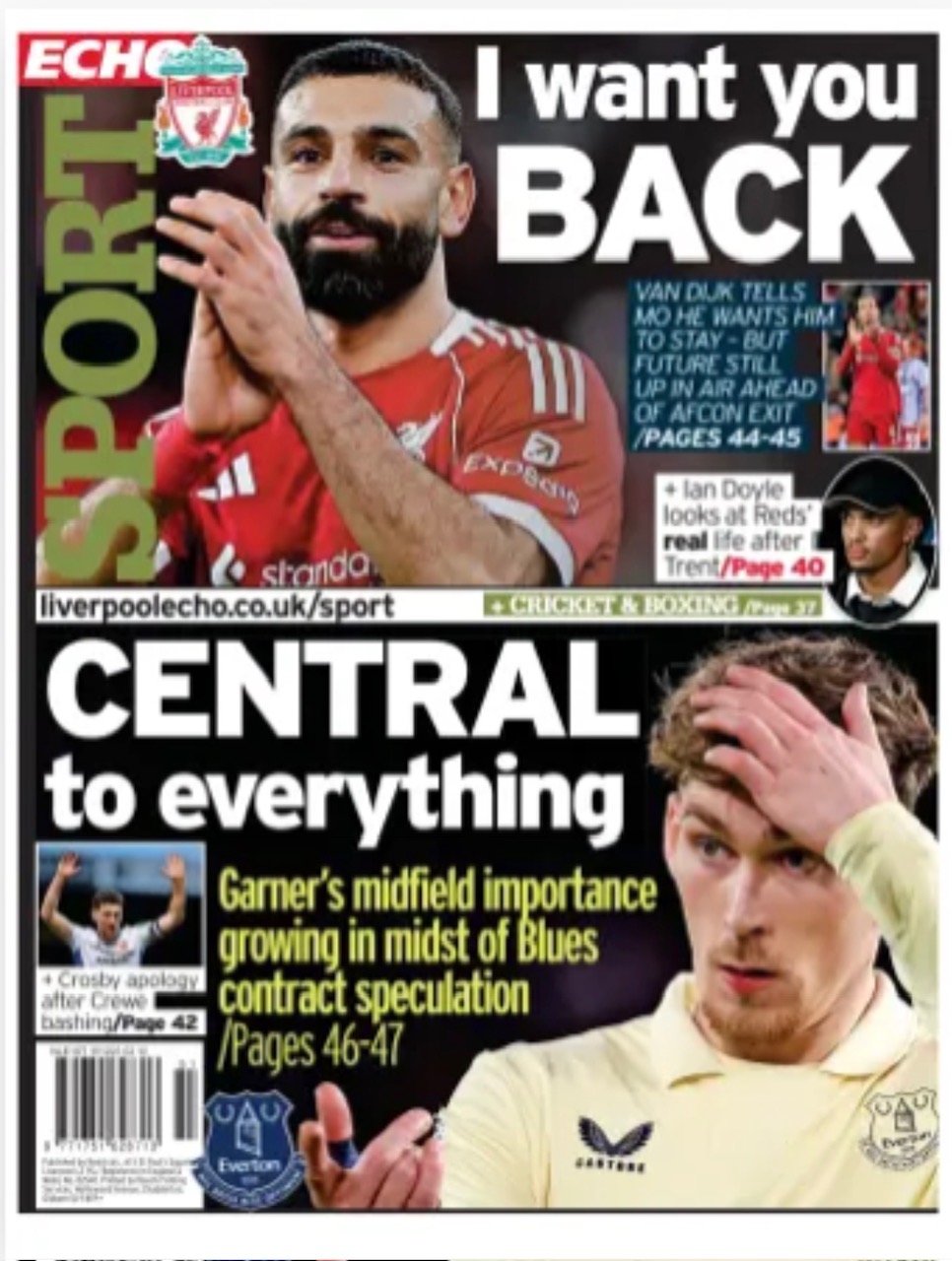 Liverpool Echo Backpage