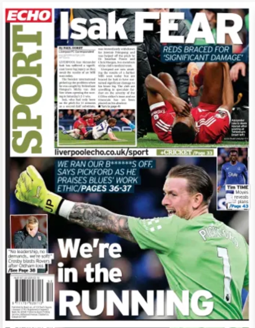 Liverpool Echo Backpage