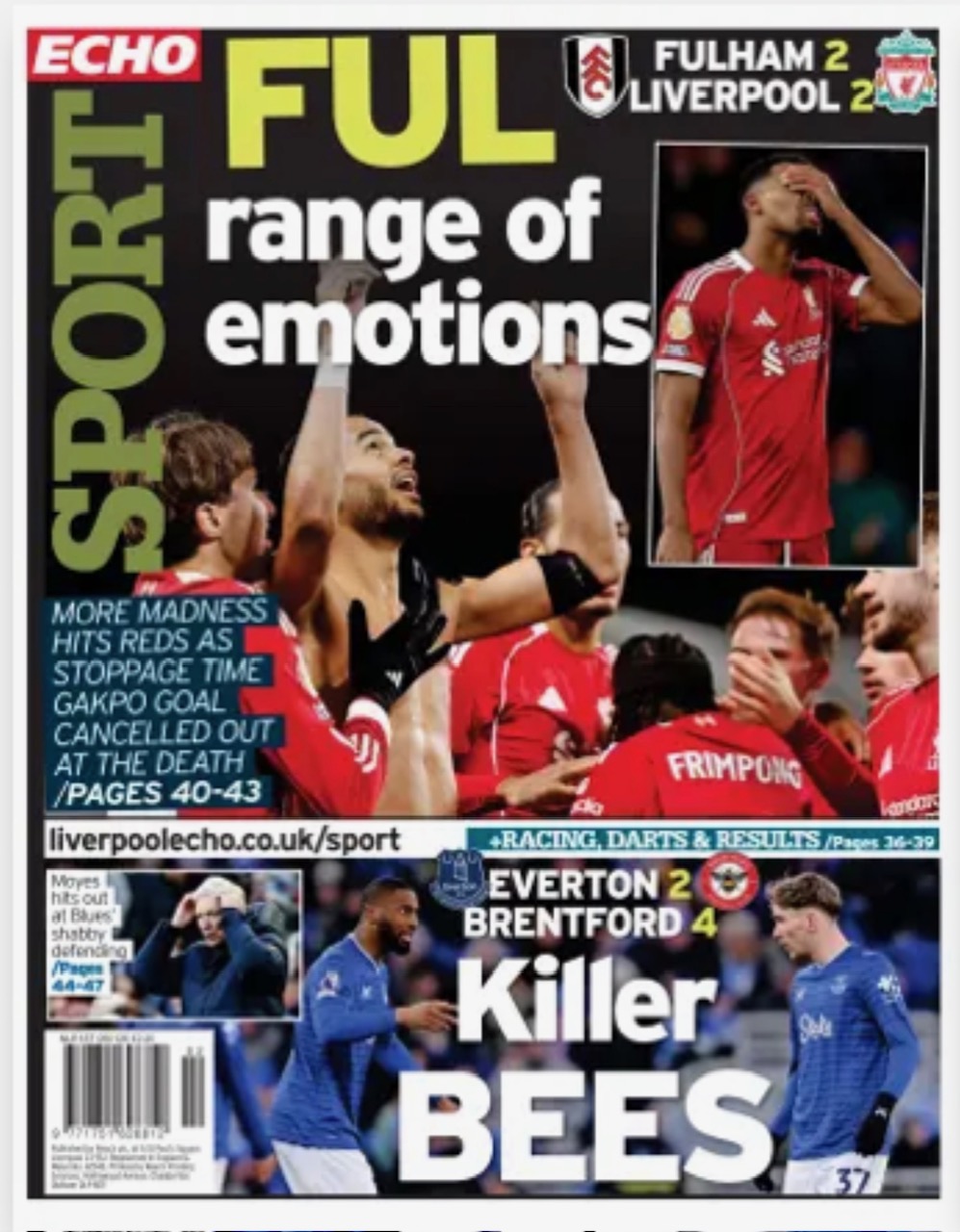 Liverpool Echo Backpage