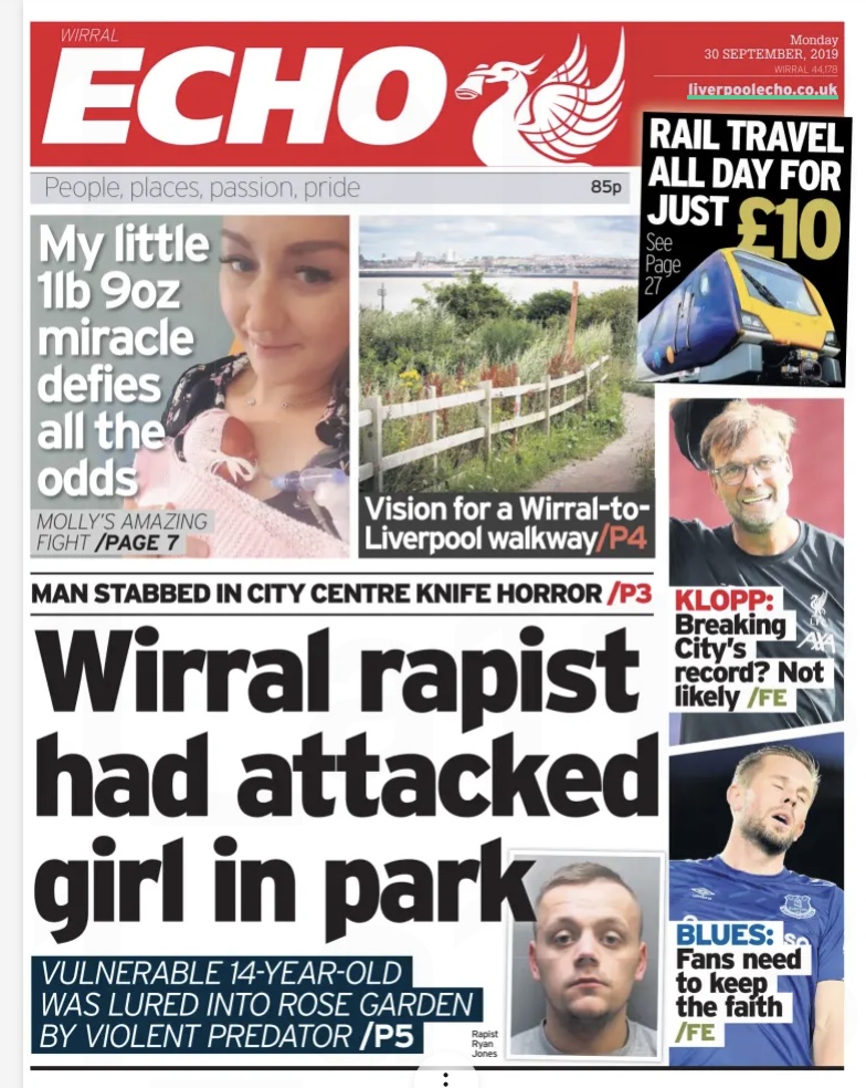 Liverpool Echo Frontpage