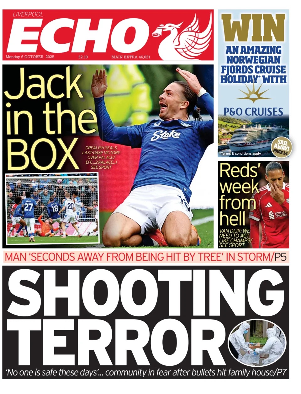 Liverpool Echo Frontpage
