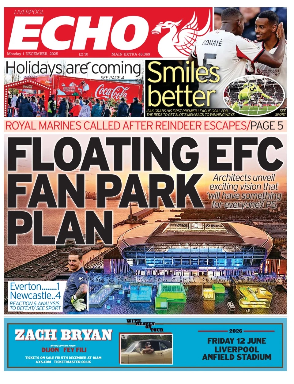 Liverpool Echo Frontpage