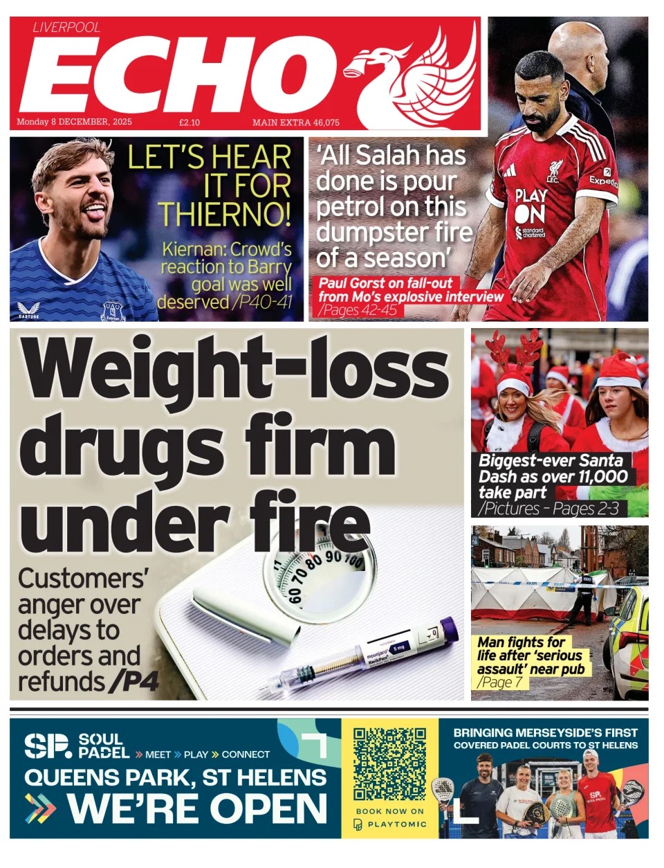 Liverpool Echo Frontpage