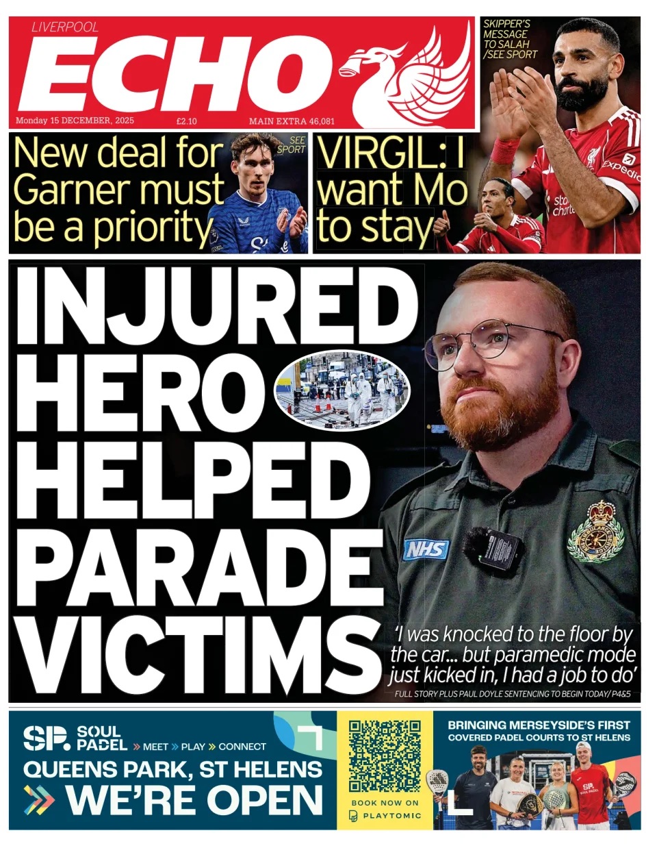 Liverpool Echo Frontpage