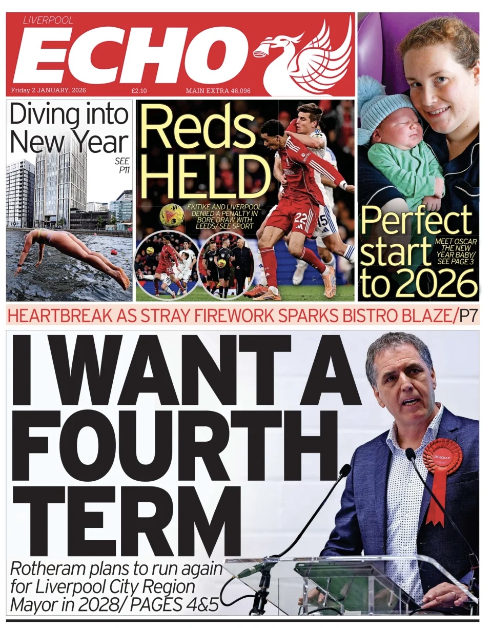 Liverpool Echo Frontpage