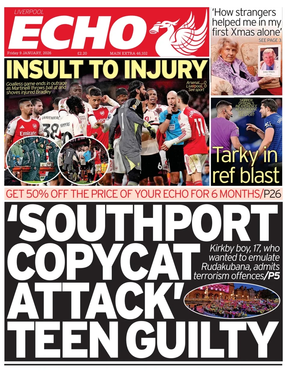 Liverpool Echo Frontpage