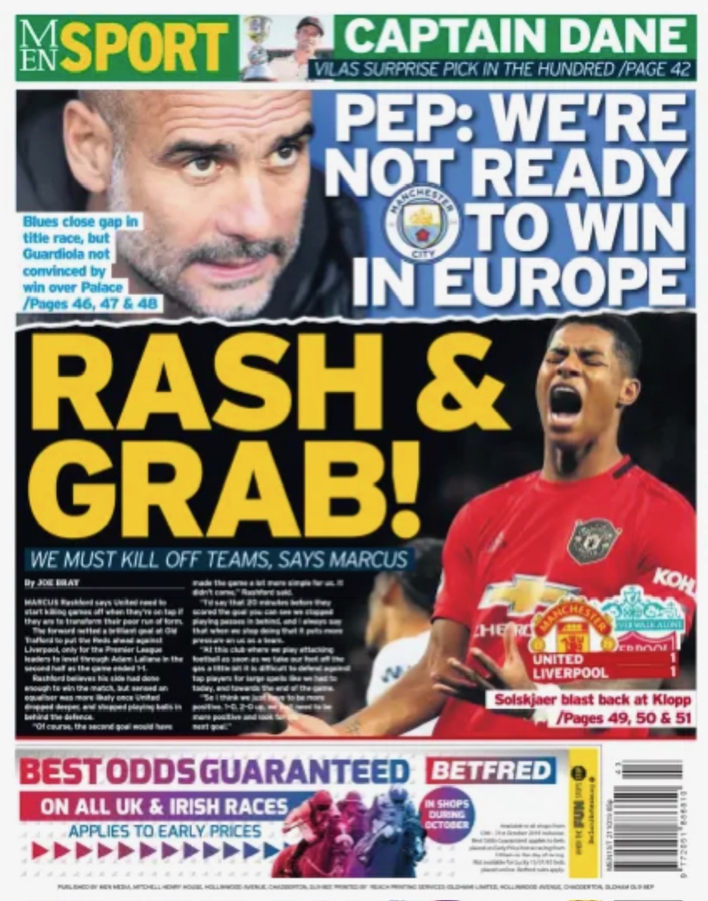 Manchester Evening News Backpage