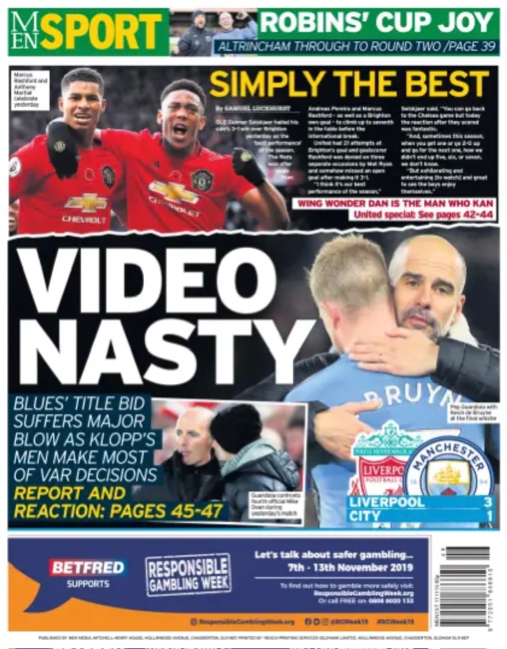 Manchester Evening News Backpage