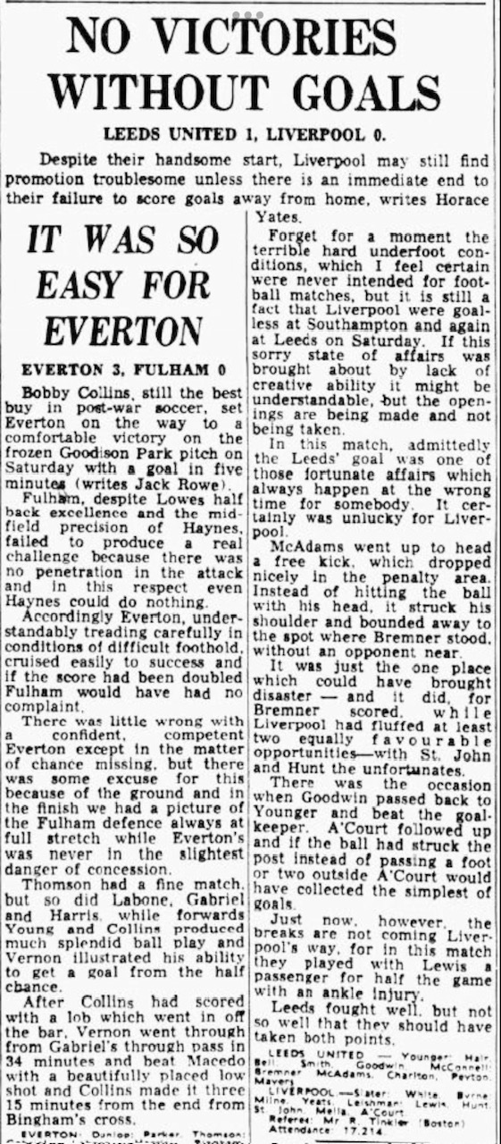 No Victories Without Goals