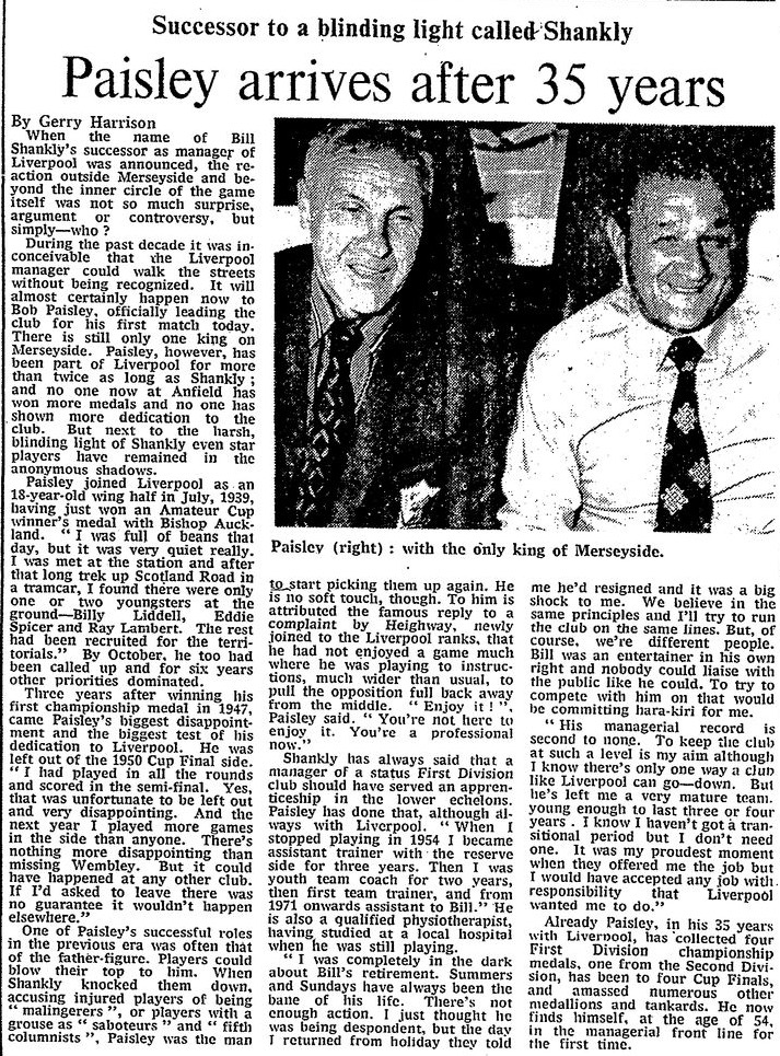 Paisley Arrives After 35 Years (TheTimes)